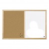 Tableau magnétique liège+blanc - Tableaux | SignalShop