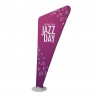 Estandarte triangular con cremallera