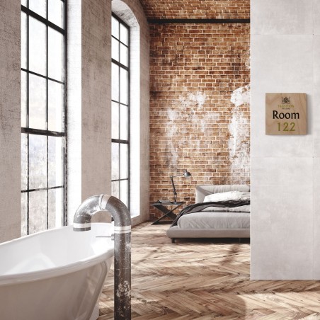 Letreros murales de madera