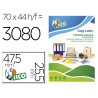 Etiqueta adesiva tico laranja fluor permanente certificado fsc laser jato tinta fotocopia 475x255 mm caixa 3080 uds