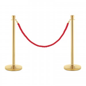 Flat Top Rope Boundary Post - Gold