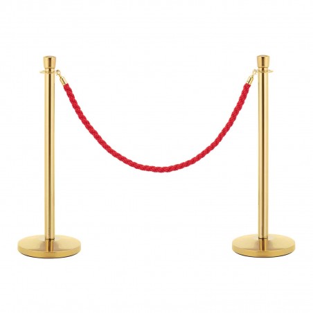 Flat Top Rope Boundary Post - Gold