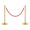 Flat Top Rope Boundary Post - Gold