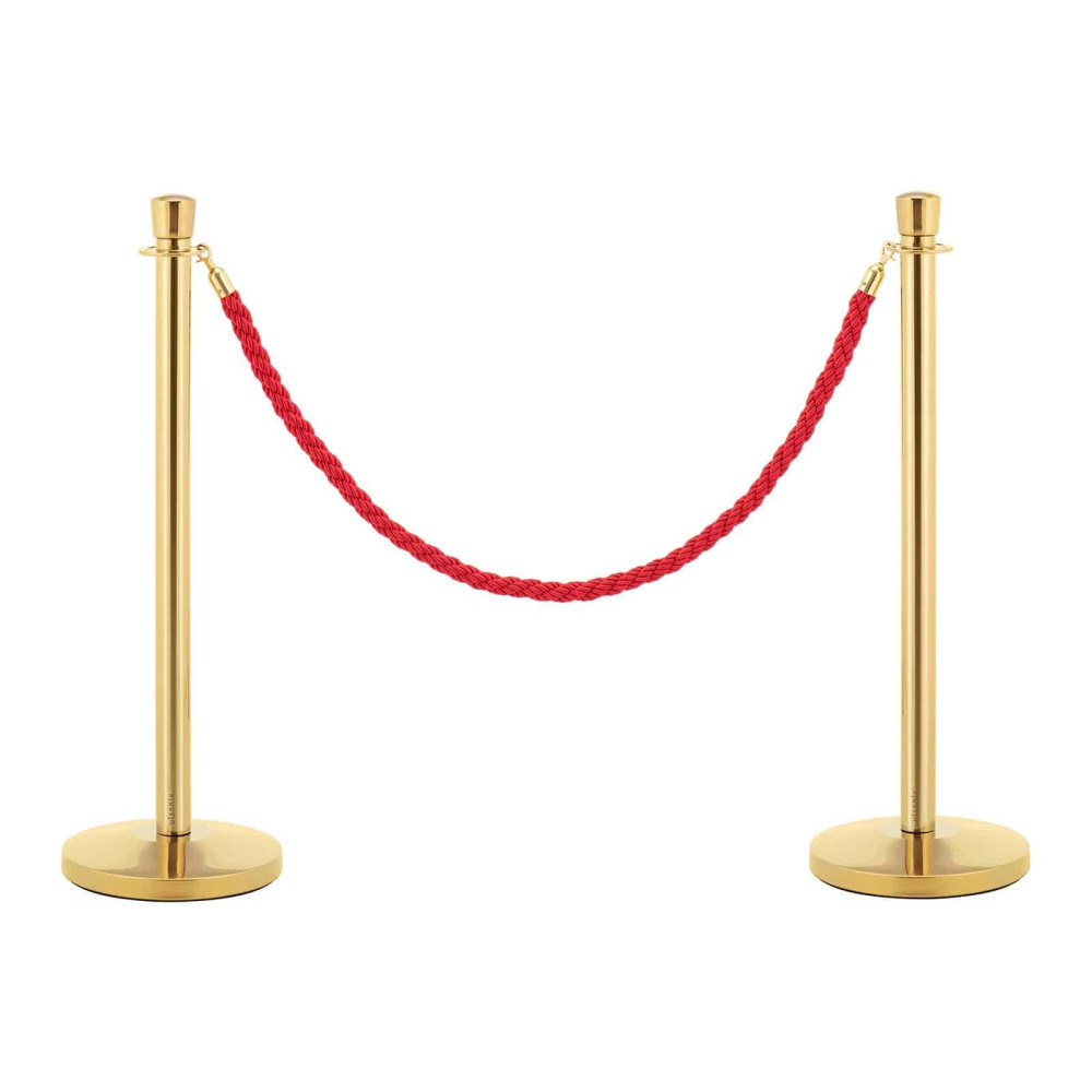 Poste delimitador de cuerda plana - Oro