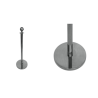 PARIS Separator Pole for Rope - Silver