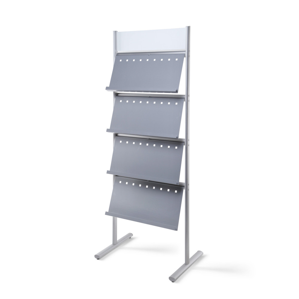 Expositor de catálogos con estantes múltiples