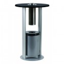 Table avec cendrier sur pied | Base en acier robuste