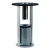 Table avec cendrier sur pied | Base en acier robuste
