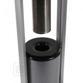 Table avec cendrier sur pied | Base en acier robuste