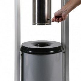 Table avec cendrier sur pied | Base en acier robuste