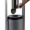 Table avec cendrier sur pied | Base en acier robuste