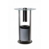Table avec cendrier sur pied | Base en acier robuste
