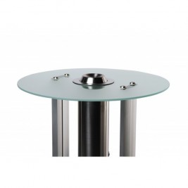 Table avec cendrier sur pied | Base en acier robuste