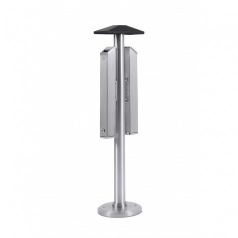 Pole with ashtray| Pulido aluminum