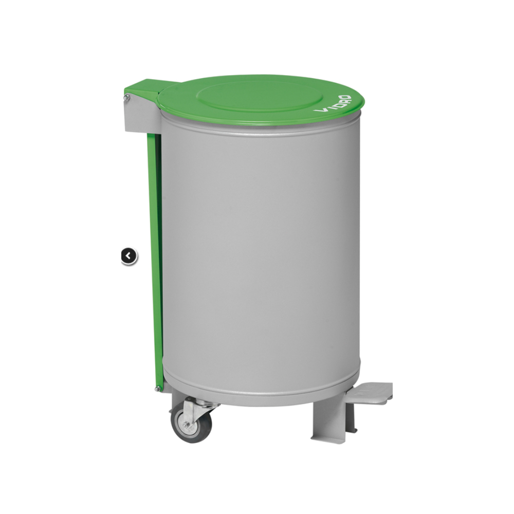 Papelera de reciclaje de 3 piezas con pedal