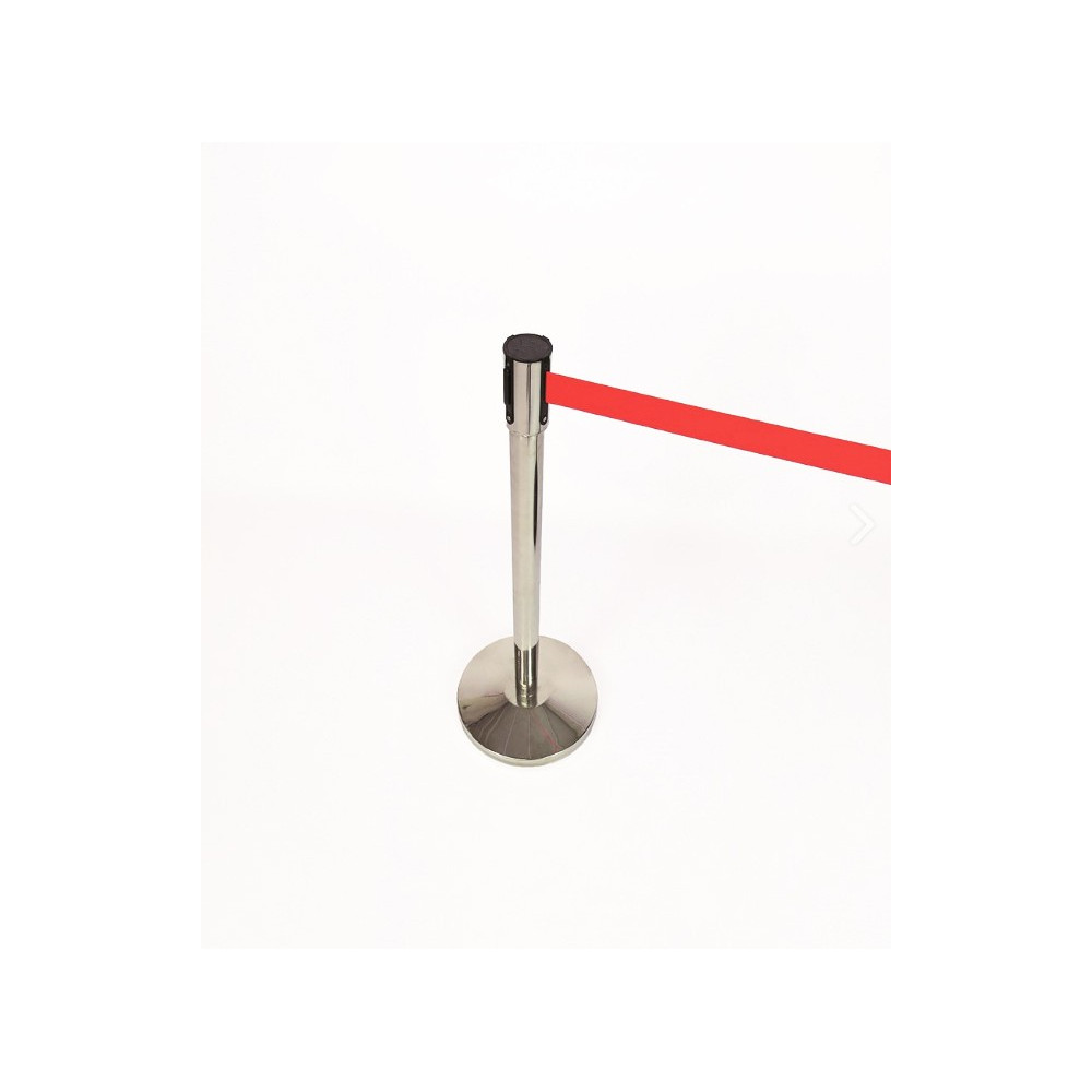 Barreira ou baia poste de separação cromado