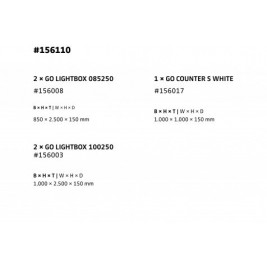 Kit soporte B 2x2x1