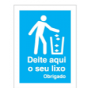 Sinalização para separação de resíduos