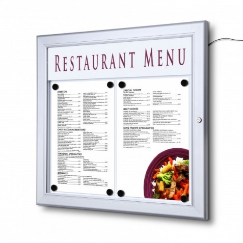 Porta Menu Exterior com LED