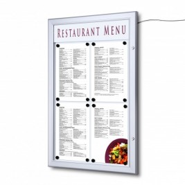 Porte de menu extérieure avec LED