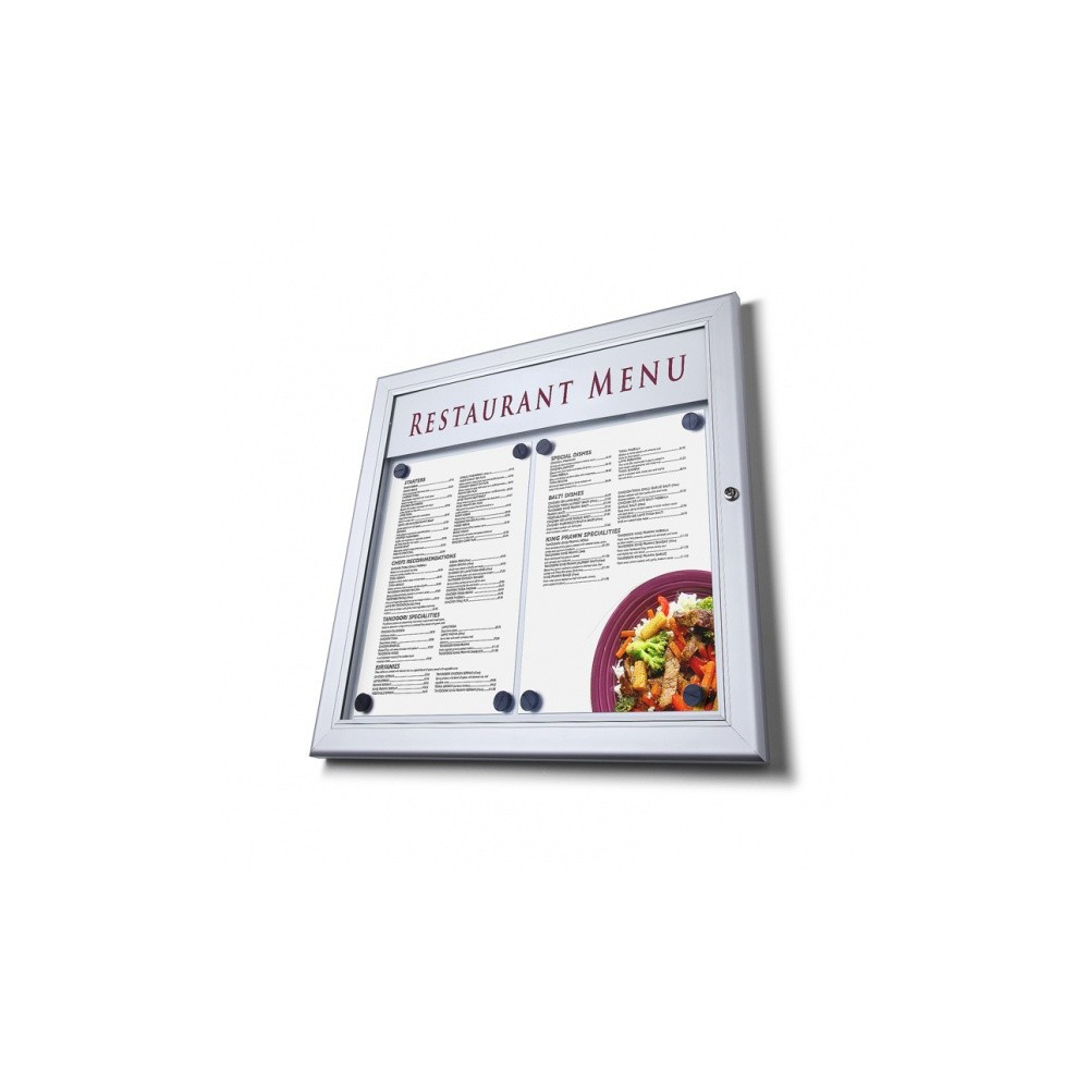 Porta menu exterior|  sem LED em linha na parte superior