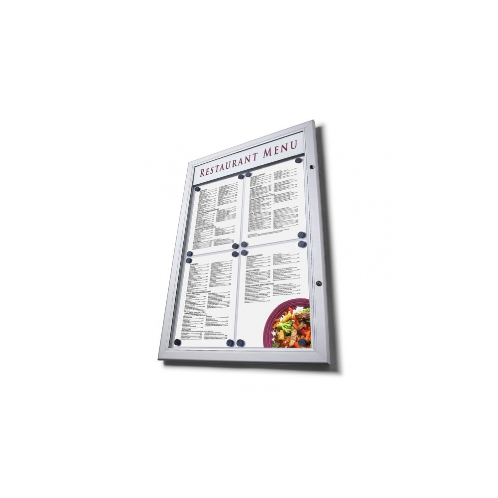 Outdoor menu holder |  no in-line LED on top