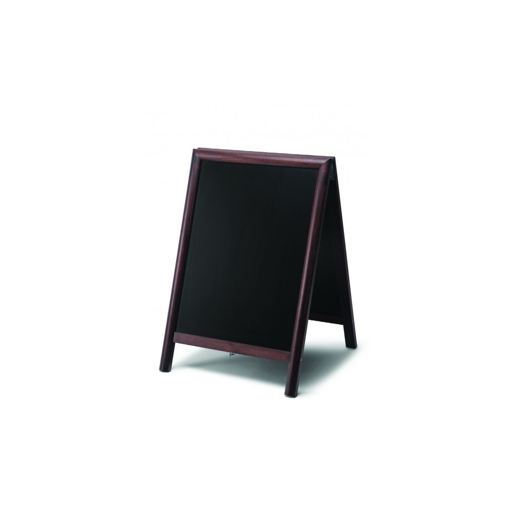 JD NATURA Cavalete de ardósia preta de cavalete| alta qualidade de madeira envernizada