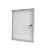 Vitrina con fondo magnético con puerta giratoria
