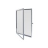 Magnetic bottom display case with door