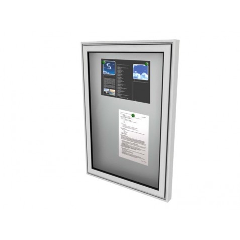 Vitrine en aimant et aluminium