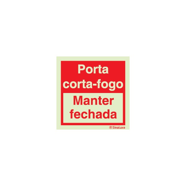 Porta Corta-Fogo - manter fechada 150x150 mm