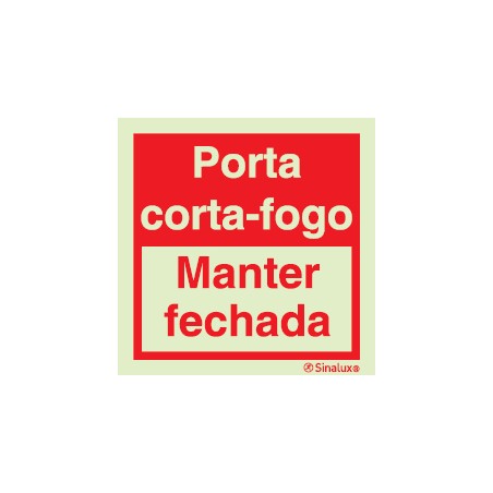 D1 - Porta Corta-Fogo - manter fechada 150x150 mm