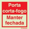 Porta Corta-Fogo - manter fechada 150x150 mm