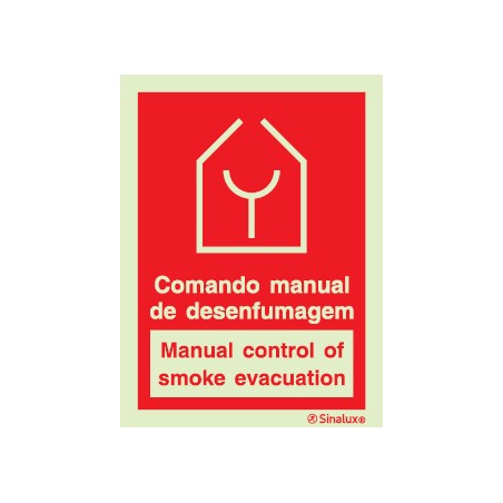 Comando manual da desenfumagem 100x150 mm