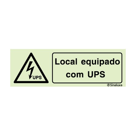 Perigo: UPS 200x100mm