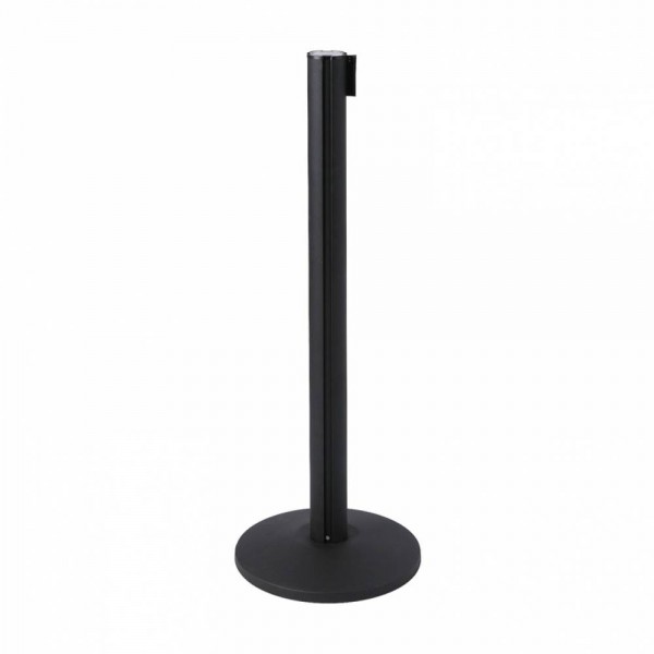 Poteau séparateur noir - Ruban extensible Poteau séparateur noir - Ruban extensible