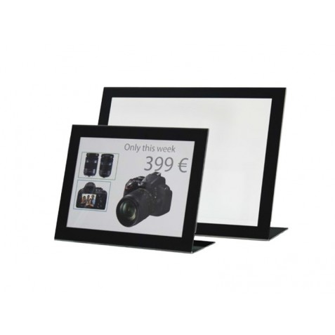L Menu Door with Black Frame L Menu Door with Black Frame