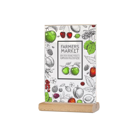 Porta Menu em Madeira (green)