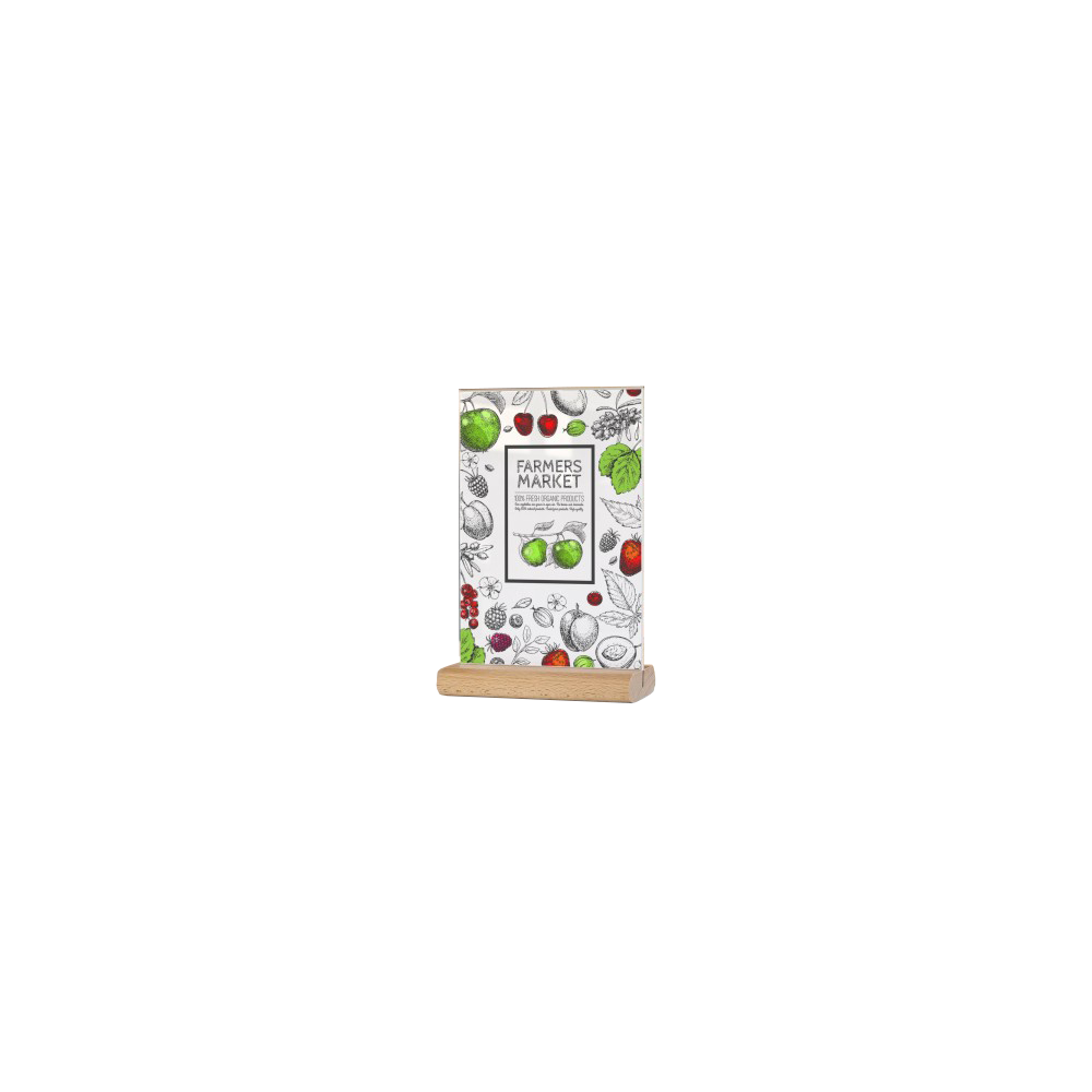 Porta Menu em Madeira (green)
