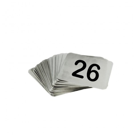 Plaques d’immatriculation pour les tables 26 à 50