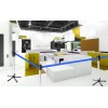 Poste separador con base plegable