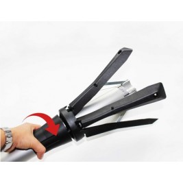 Poste separador con base plegable