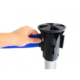 Poteau séparateur avec base rabattable