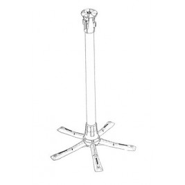 Poteau séparateur avec base rabattable