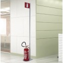 Mobile signage for fire extinguishers