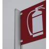 Mobile signage for fire extinguishers