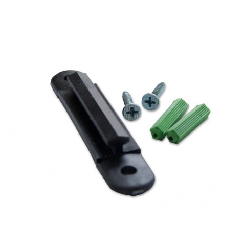 Fixation de sangle murale noire en ABS PS / SS