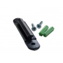 Fijador de correa de pared negro en ABS PS / SS