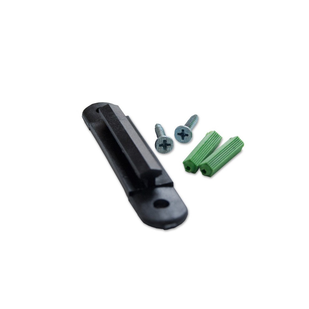 Fijador de correa de pared negro en ABS PS / SS