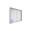 Vitrine Cinzenta Magnética -  vitrines de Cortiça